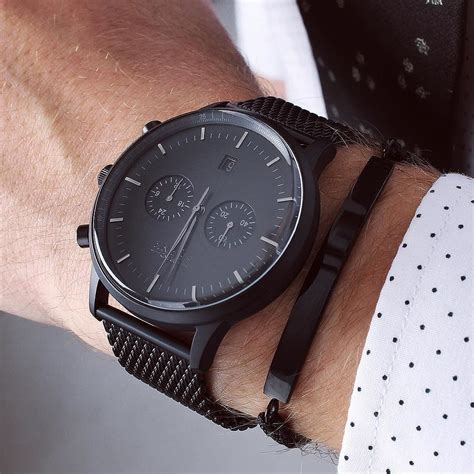 matte black watches for men